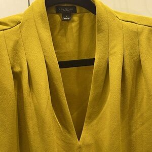 Ann Taylor Chartreuse Blouse